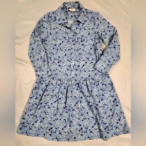 Tuckernuck Hydrangea Dress Blue & White XXS